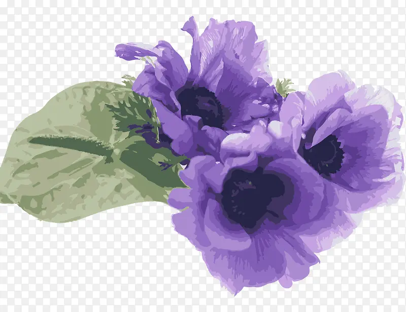 手绘水彩花卉