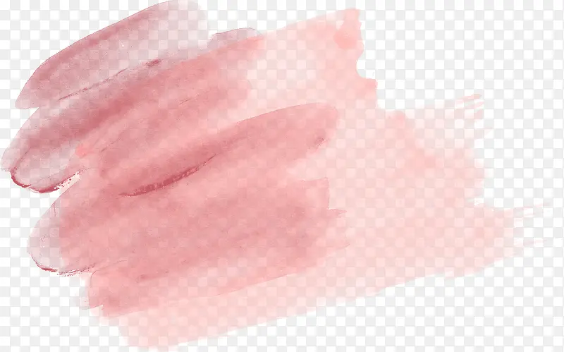 粉色水彩墨