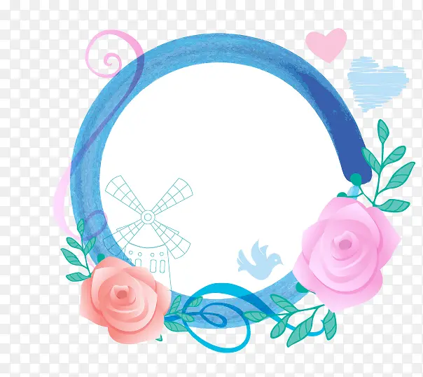 手绘花环