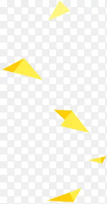 几何立体图形 黄色png
