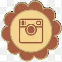 花瓣社交媒体PNG网页图标素材照相机
