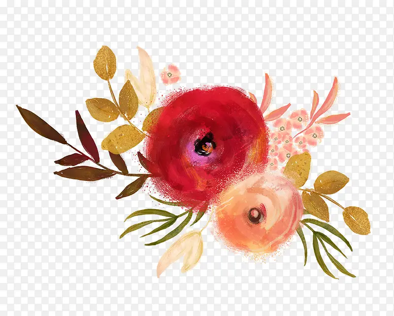 手绘花朵