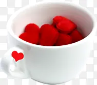咖啡杯红色爱心可爱