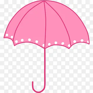 红色雨伞卡通雨伞