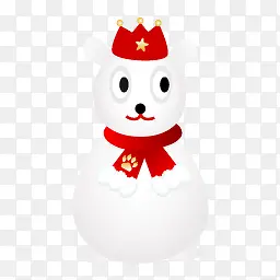 帽子雪人雪白小动物PNG图标