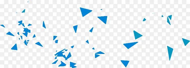 蓝色三角碎片