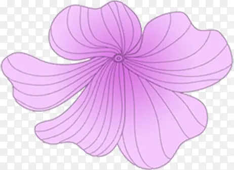 手绘紫色渐变花朵