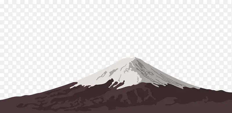 手绘大气日本富士山