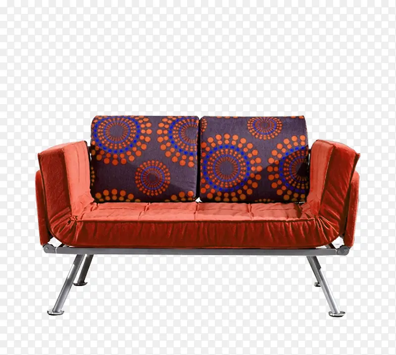 红色简约沙发装饰图案