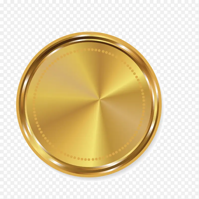 金色圆圈徽章