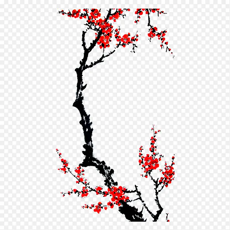 水墨梅花中国风