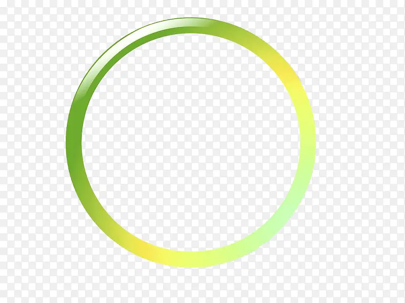 渐变绿色圆环