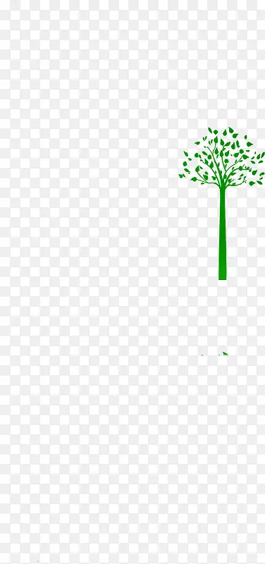 绿色手绘创意大树浇灌