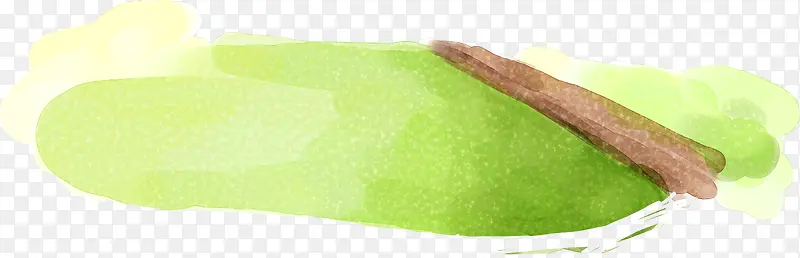 清新绿色草地手绘