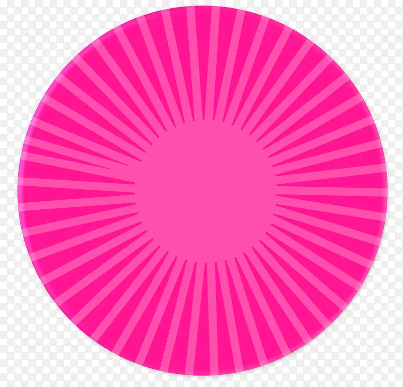 粉色条纹圆形装饰