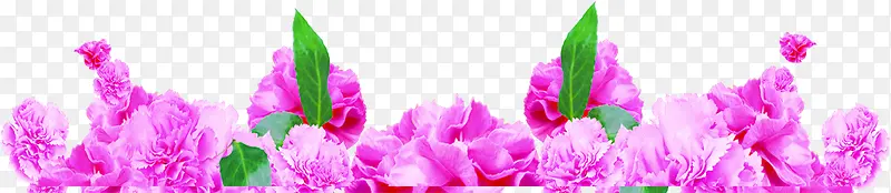 紫色温馨手绘花朵风景植物