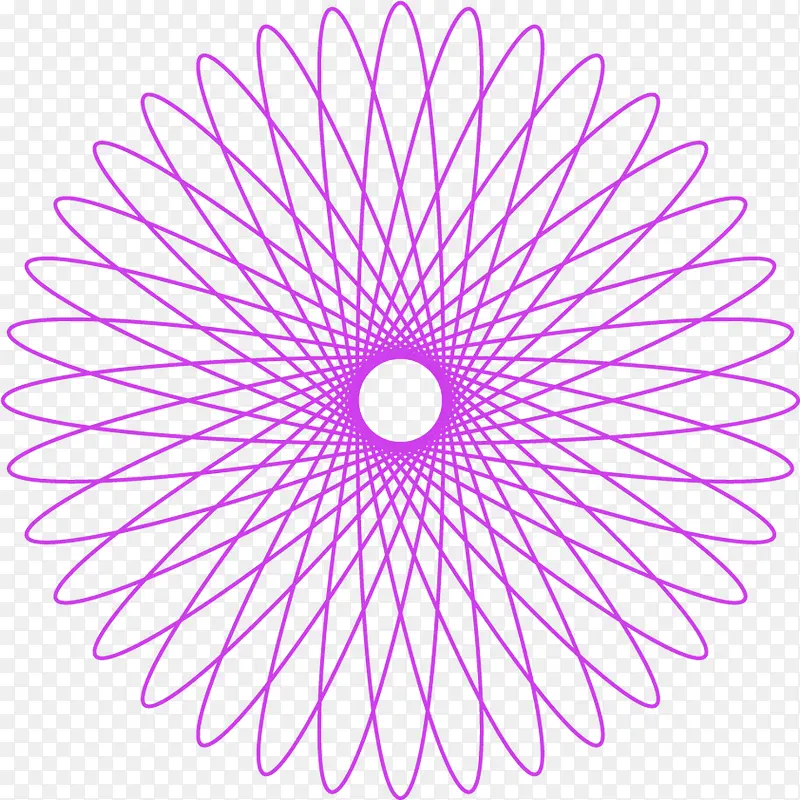 紫色线条花朵光棍节