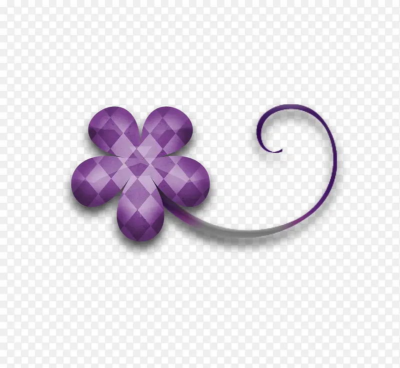 紫色艺术花朵