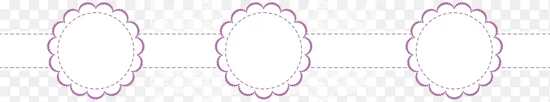 紫色卡通花朵婚礼