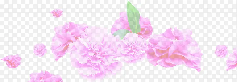 紫色唯美手绘花朵植物母亲节