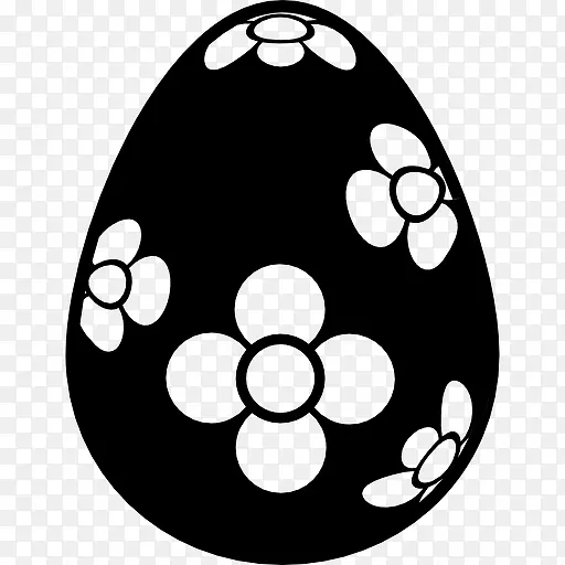 复活节蛋花设计图标