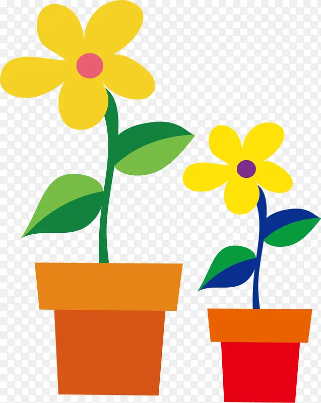 花盆png矢量素材