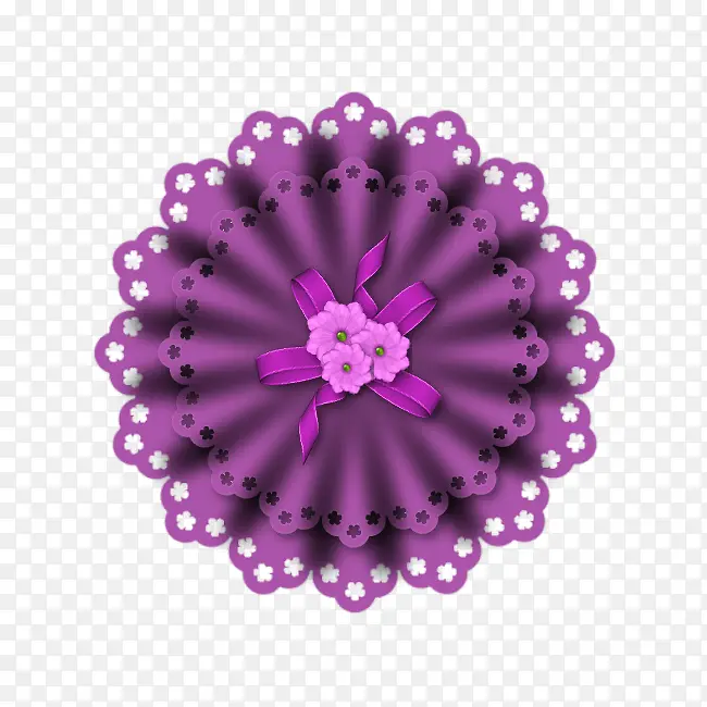 紫色鲜花装饰