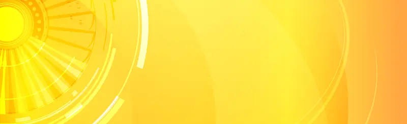 黄色炫彩时尚banner背景
