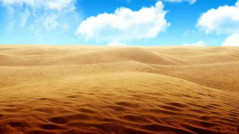 黄色沙漠沙丘海报背景
