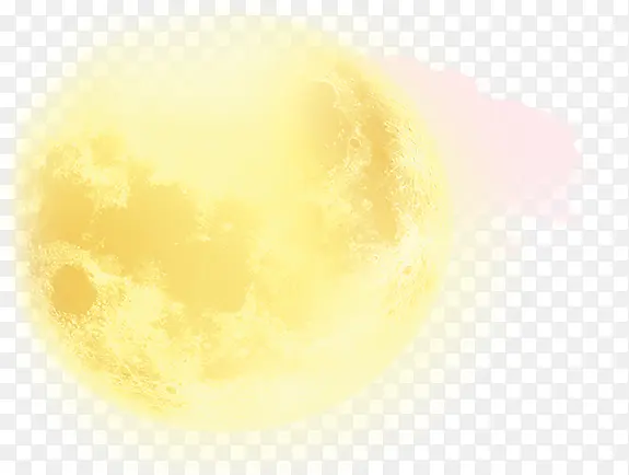 黄色圆月背景素材