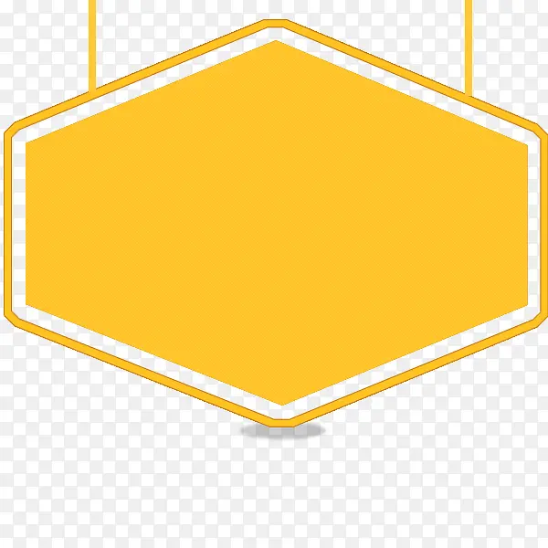 黄色六边形海报背景