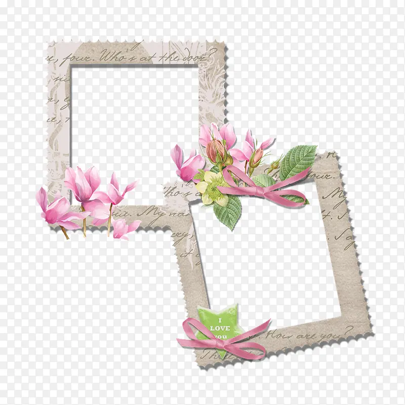 花卉边框矢量素材花卉边框插画