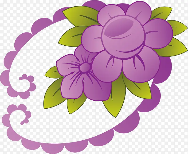 紫罗兰风格唯美花纹图案