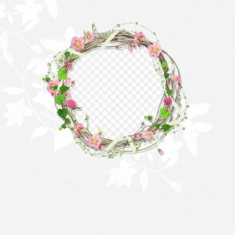 创意花卉图片花卉边框ps素材