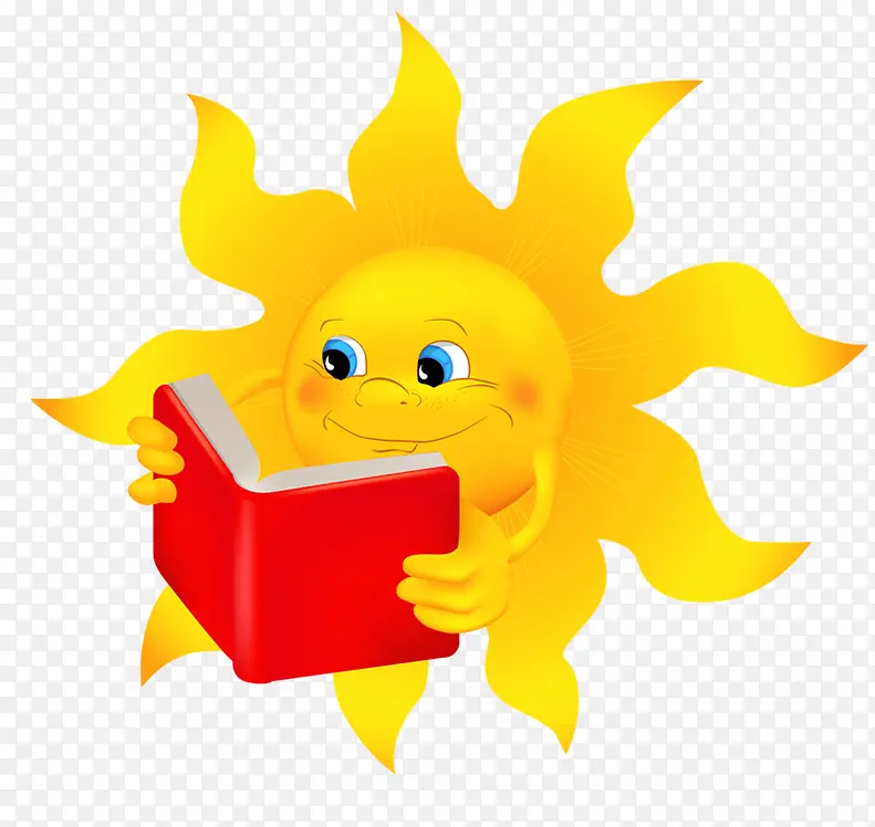 看书的太阳
