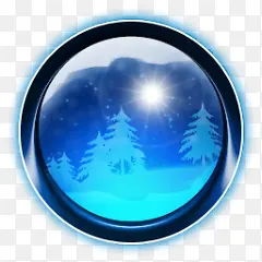 圣诞树蓝光圈