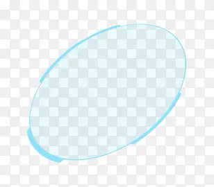 蓝色半透明圆盘