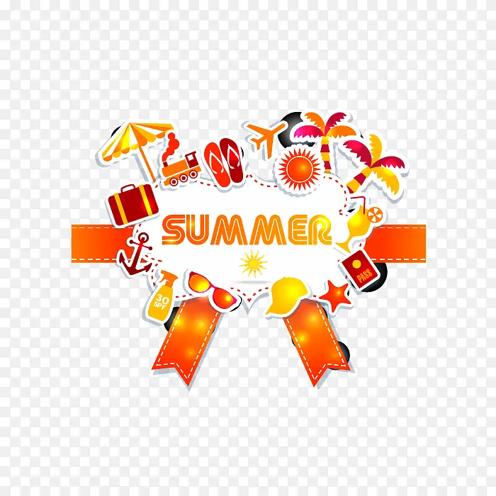 矢量夏日元素