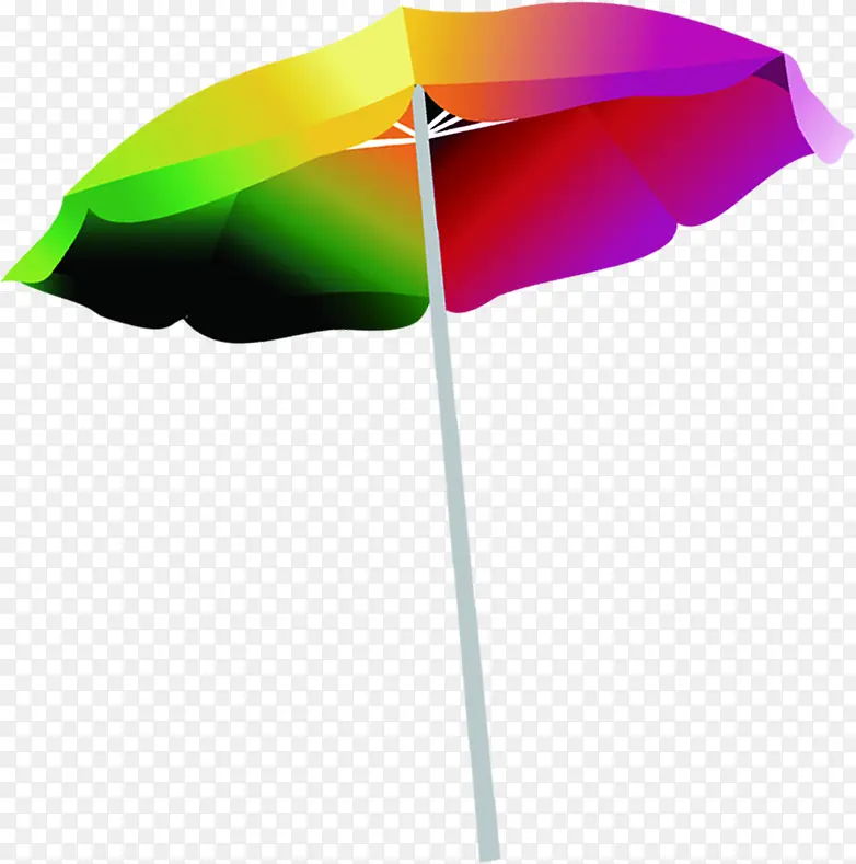 彩色卡通炫彩遮阳伞