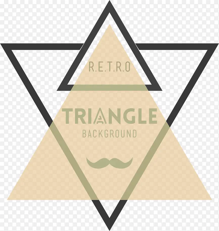矢量时髦的三角形插图