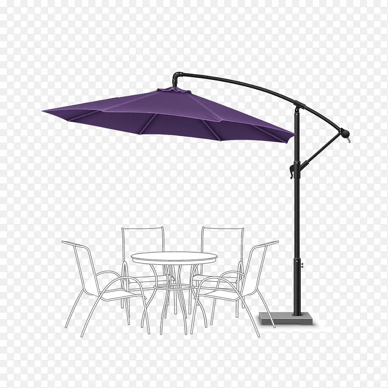 紫色太阳伞遮阳伞