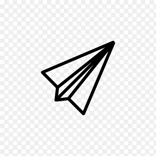 纸飞机的符号图标