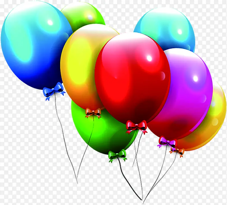 彩色漂浮劳动节气球