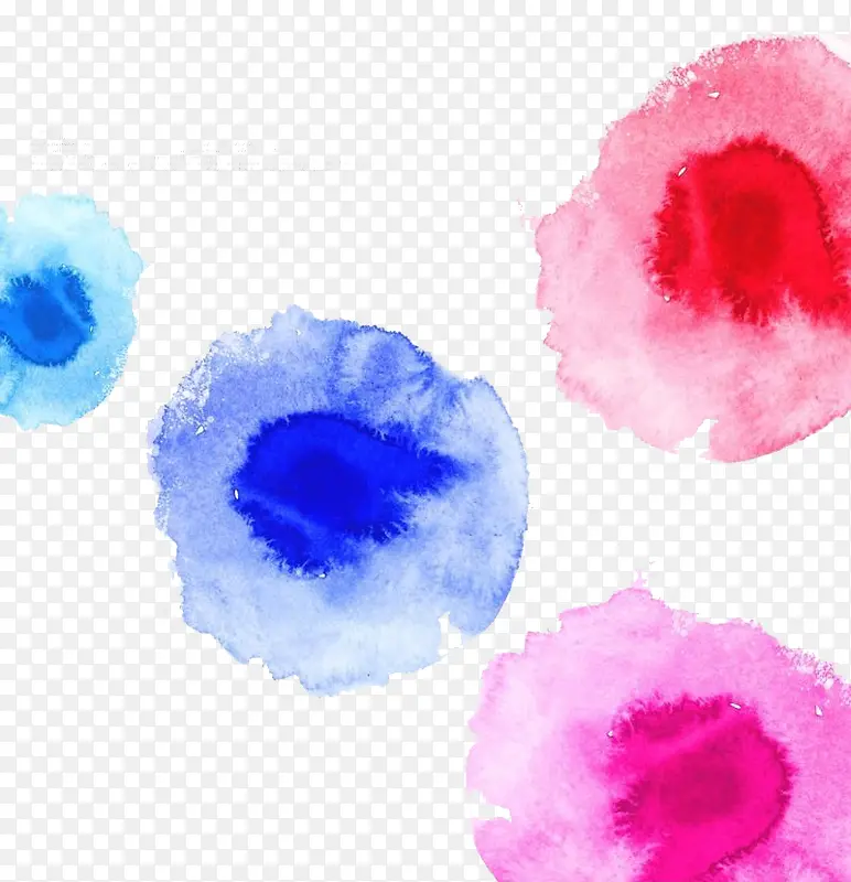 彩色墨点花