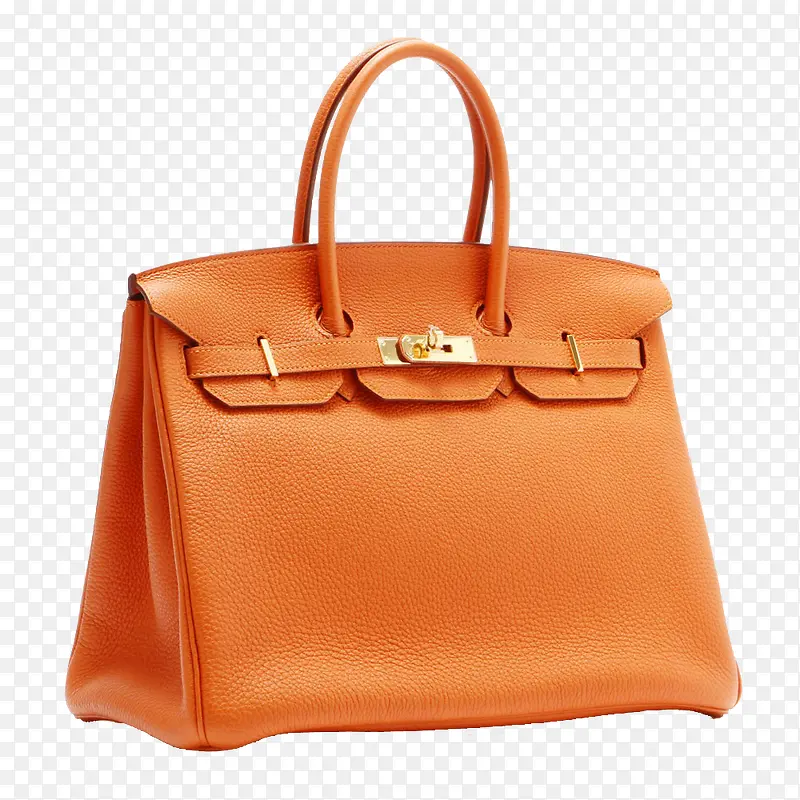 橘色女士手提包