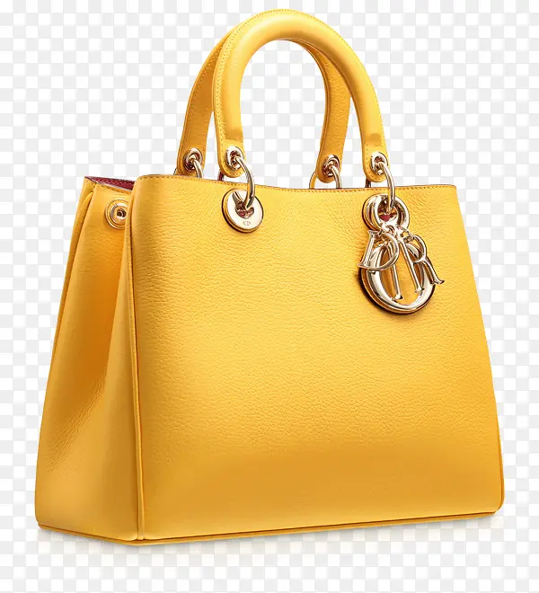 女生黄色手提包
