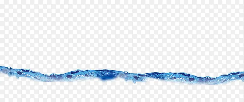 蓝色清新水流效果元素