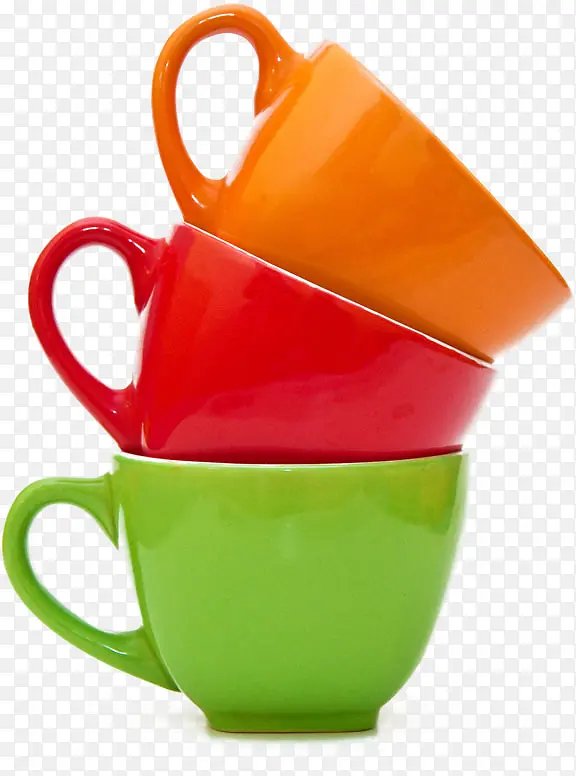 彩色瓷杯子效果元素