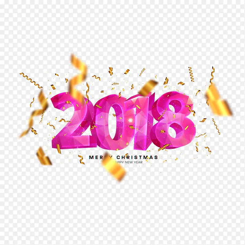 2018粉色字体