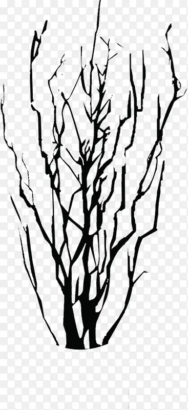 黑色精美树枝创意装饰
